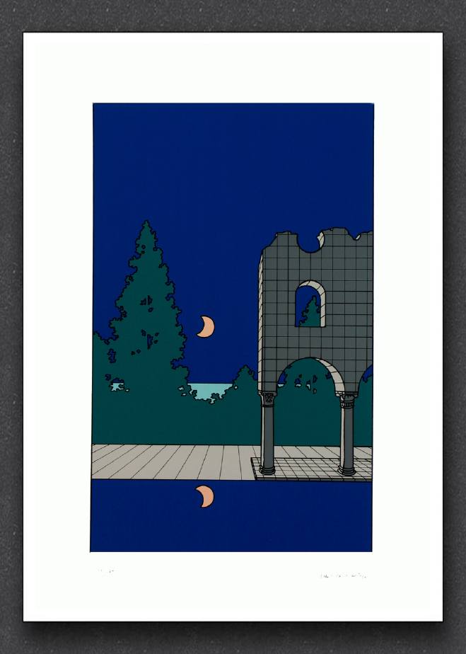 1983 La Piazza serigrafia